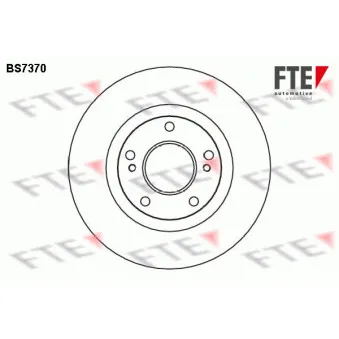 FTE BS7370 - Jeu de 2 disques de frein avant