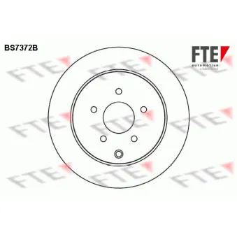 FTE BS7372B - Jeu de 2 disques de frein arrière