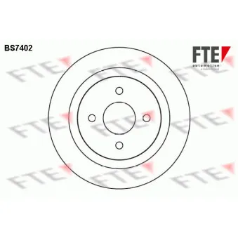 FTE BS7402 - Jeu de 2 disques de frein arrière