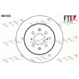 Jeu de 2 disques de frein arrière FTE OEM 42510S5AA00