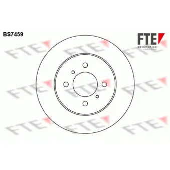 FTE BS7459 - Jeu de 2 disques de frein avant