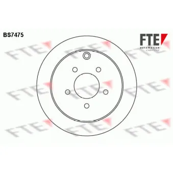 FTE BS7475 - Jeu de 2 disques de frein arrière