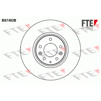 FTE BS7482B - Jeu de 2 disques de frein avant