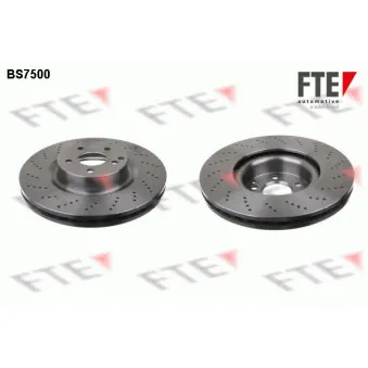 Jeu de 2 disques de frein avant FTE BS7500 pour MERCEDES-BENZ CLASSE E E 320 - 272cv