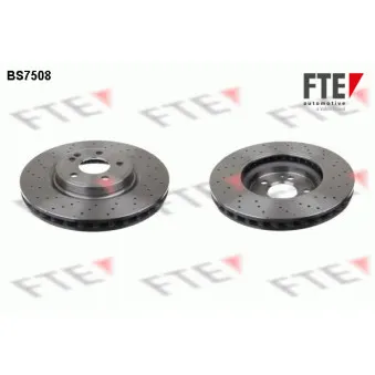 Jeu de 2 disques de frein avant FTE BS7508 pour MERCEDES-BENZ CLASSE A A 220 d - 177cv