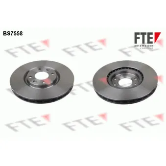 Jeu de 2 disques de frein avant FTE BS7558 pour PEUGEOT 308 1.6 16V - 150cv