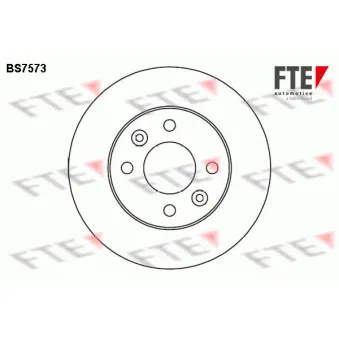 FTE BS7573 - Jeu de 2 disques de frein avant