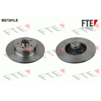 FTE BS7581LS - Jeu de 2 disques de frein arrière