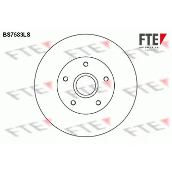 FTE BS7583LS - Jeu de 2 disques de frein arrière