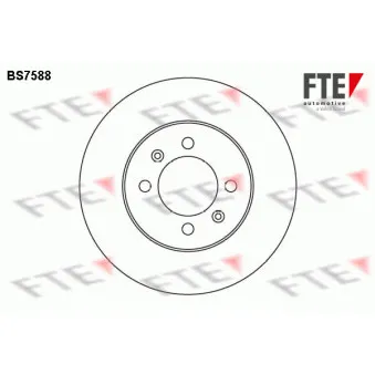 FTE BS7588 - Jeu de 2 disques de frein arrière
