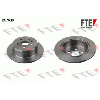 FTE BS7638 - Jeu de 2 disques de frein arrière