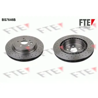 FTE BS7646B - Jeu de 2 disques de frein arrière