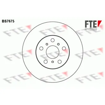 FTE BS7675 - Jeu de 2 disques de frein avant