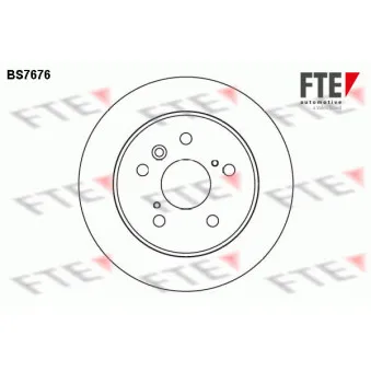 Jeu de 2 disques de frein arrière FTE OEM 4243133040
