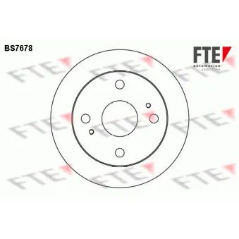 FTE BS7678 - Jeu de 2 disques de frein arrière