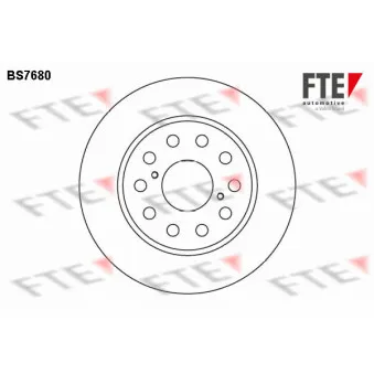 Jeu de 2 disques de frein arrière FTE OEM 4243117040