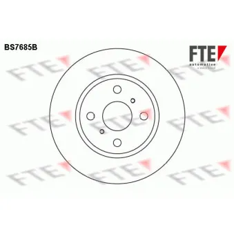 FTE BS7685B - Jeu de 2 disques de frein avant