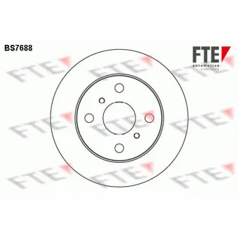 Jeu de 2 disques de frein avant FTE OEM 4351210090