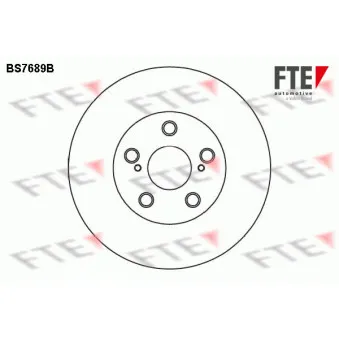 FTE BS7689B - Jeu de 2 disques de frein avant
