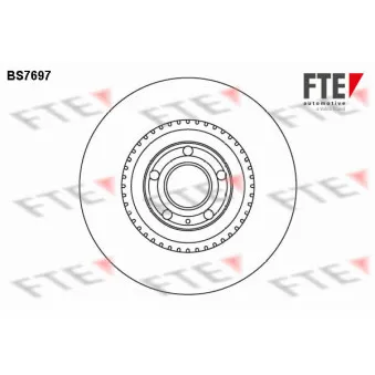 FTE BS7697 - Jeu de 2 disques de frein avant