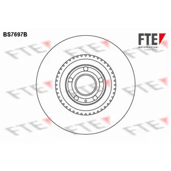 FTE BS7697B - Jeu de 2 disques de frein avant