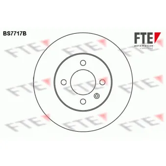 FTE BS7717B - Jeu de 2 disques de frein avant