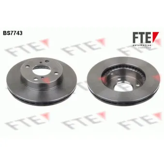 FTE BS7743 - Jeu de 2 disques de frein avant