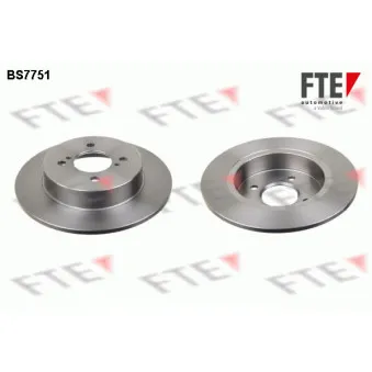 FTE BS7751 - Jeu de 2 disques de frein arrière