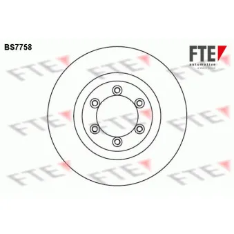 FTE BS7758 - Jeu de 2 disques de frein avant