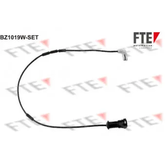 FTE BZ1019W-SET - Contact d'avertissement, usure des plaquettes de frein