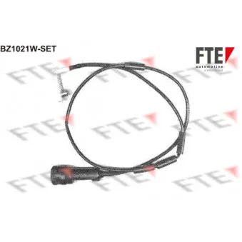 FTE BZ1021W-SET - Contact d'avertissement, usure des plaquettes de frein