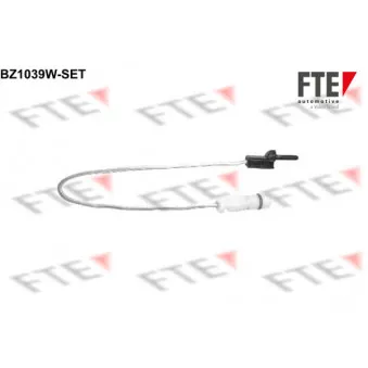 Contact d'avertissement, usure des plaquettes de frein FTE BZ1039W-SET