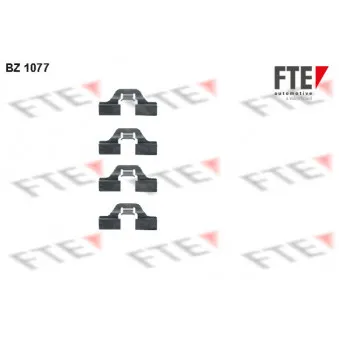 Kit d'accessoires, plaquette de frein à disque FTE BZ1077