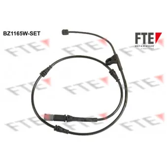 FTE BZ1165W-SET - Contact d'avertissement, usure des plaquettes de frein