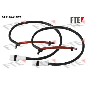 FTE BZ1188W-SET - Contact d'avertissement, usure des plaquettes de frein