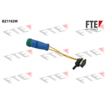 FTE BZ1192W - Contact d'avertissement, usure des plaquettes de frein