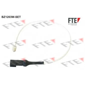 FTE BZ1203W-SET - Contact d'avertissement, usure des plaquettes de frein