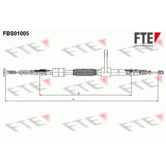 Tirette à câble, frein de stationnement FTE OEM 46542828