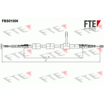 FTE FBS01006 - Tirette à câble, frein de stationnement