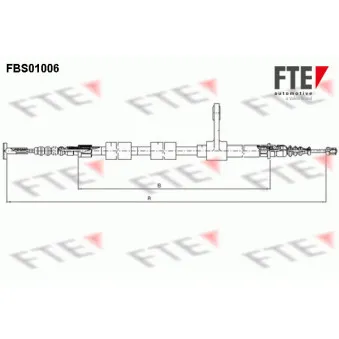 Tirette à câble, frein de stationnement FTE OEM 46542755