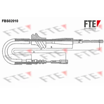 Tirette à câble, frein de stationnement FTE OEM 893609721A