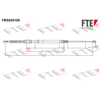 FTE FBS020108 - Tirette à câble, frein de stationnement