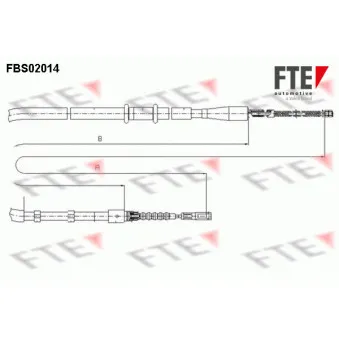 FTE FBS02014 - Tirette à câble, frein de stationnement