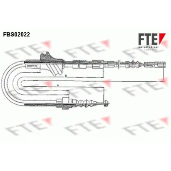 FTE FBS02022 - Tirette à câble, frein de stationnement