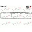 FTE FBS02038 - Tirette à câble, frein de stationnement