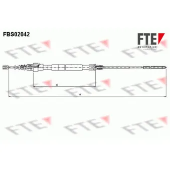 FTE FBS02042 - Tirette à câble, frein de stationnement