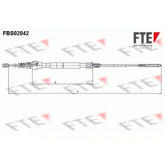 Tirette à câble, frein de stationnement FTE OEM 357609721D