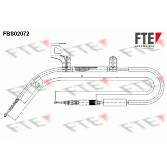 FTE FBS02072 - Tirette à câble, frein de stationnement