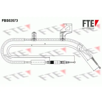 FTE FBS02073 - Tirette à câble, frein de stationnement