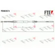FTE FBS02074 - Tirette à câble, frein de stationnement